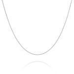 Sterling Silver Chain - Ball 20" 1mm