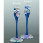 Classic Candlestick Pair in Blue