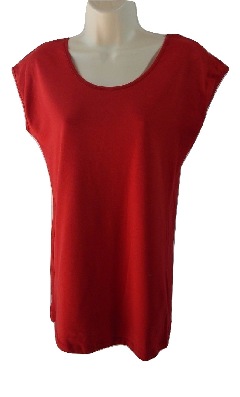 Size S The Rag Story Red Cap Sleeve Tee